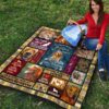 mommy golden retriever quilt blanket 525px