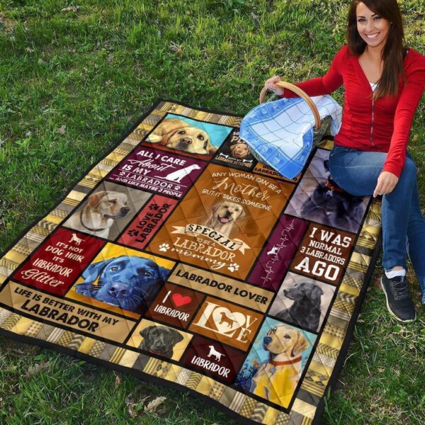 mommy labrador quilt blanket jyjx3