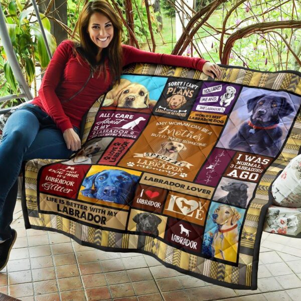 mommy labrador quilt blanket k2roa