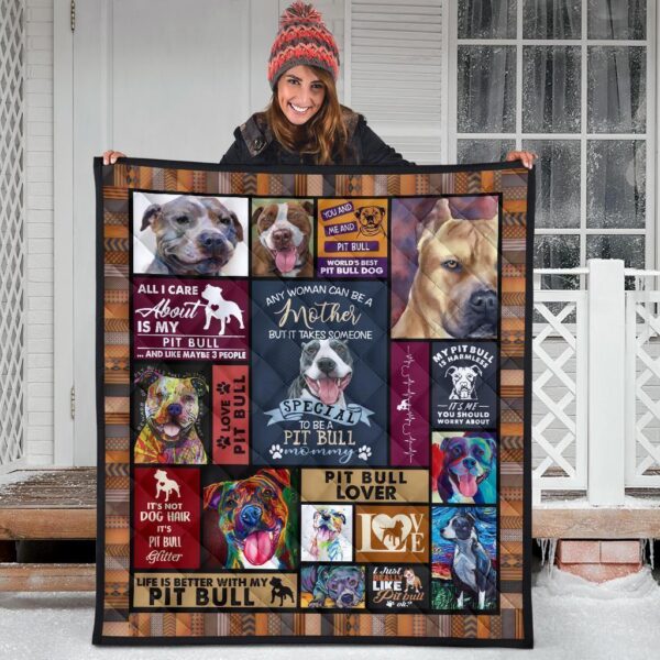 mommy pit bull quilt blanket 1aqtr