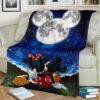 moonlight mickey and minnie fleece blanket for bedding decor fb011 ihtto
