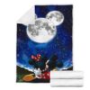 moonlight mickey and minnie fleece blanket for bedding decor fb011 lhdwg