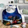 moonlight mickey and minnie fleece blanket for bedding decor fb011 r58an