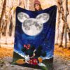 moonlight mickey and minnie fleece blanket for bedding decor fb011 znw3f