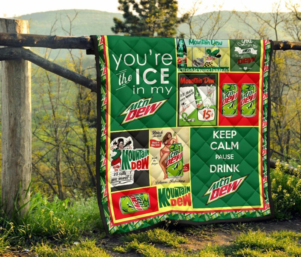 Mountain Dew Quilt Blanket For Soft Drink Lover