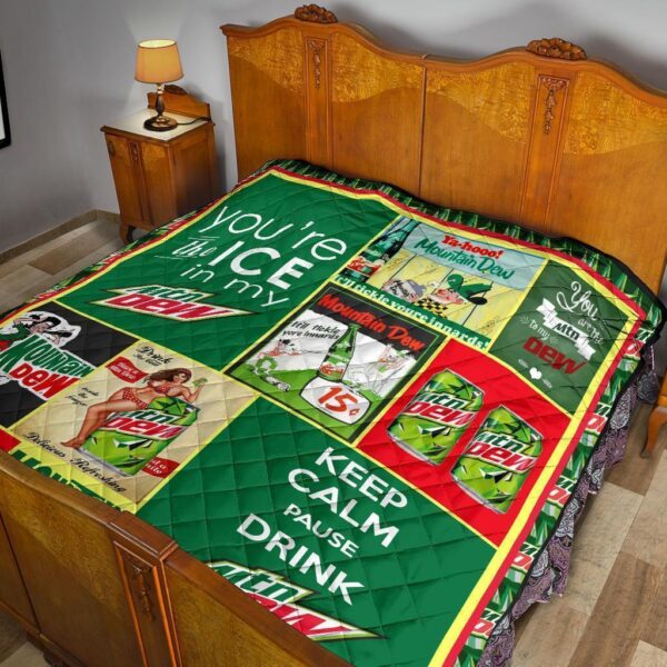 mountain dew quilt blanket for soft drink lover z0oa1