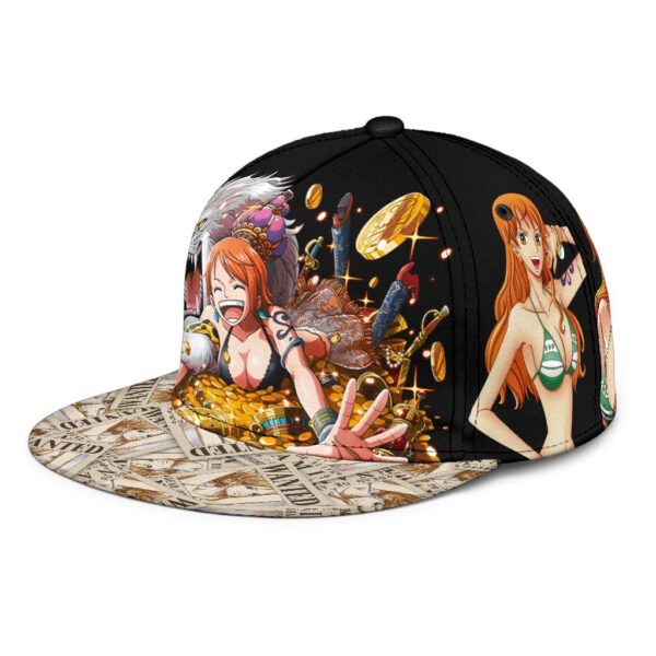 nami snapback hat one piece anime fan gift t2huc