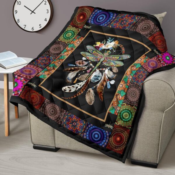 native dragonfly dreamcatcher quilt blanket bedding decor idea 385xw