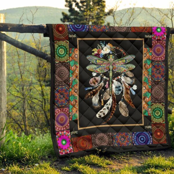 native dragonfly dreamcatcher quilt blanket bedding decor idea b3tjt