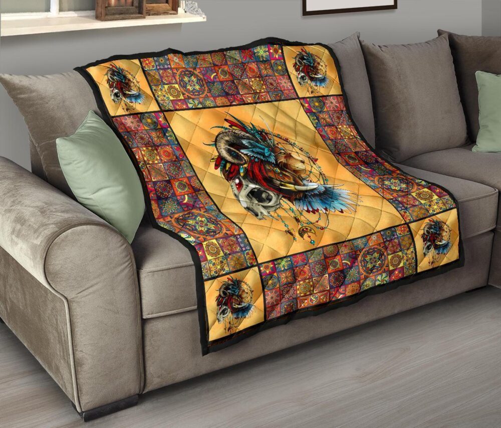 Native Lion Quilt Blanket Amazing Gift Idea