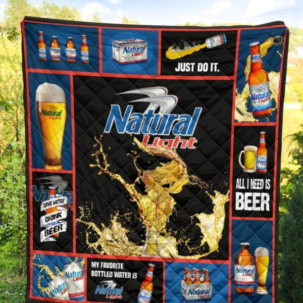 natural light quilt blanket all i need is beer gift idea fpi1z