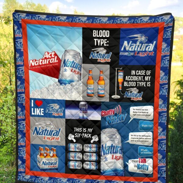 natural light quilt blanket funny gift for beer lover 2vcqk