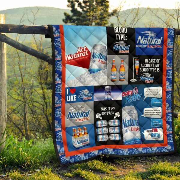 natural light quilt blanket funny gift for beer lover 7qbek