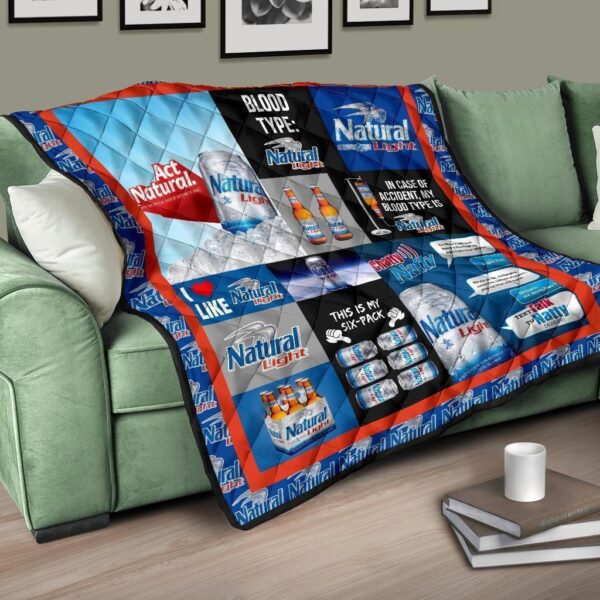 natural light quilt blanket funny gift for beer lover jakhq