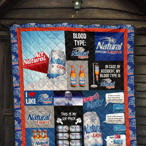 natural light quilt blanket funny gift for beer lover o9tls