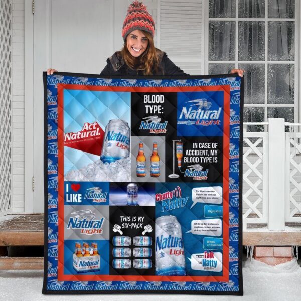 natural light quilt blanket funny gift for beer lover q7pby