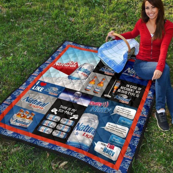 natural light quilt blanket funny gift for beer lover vqujx