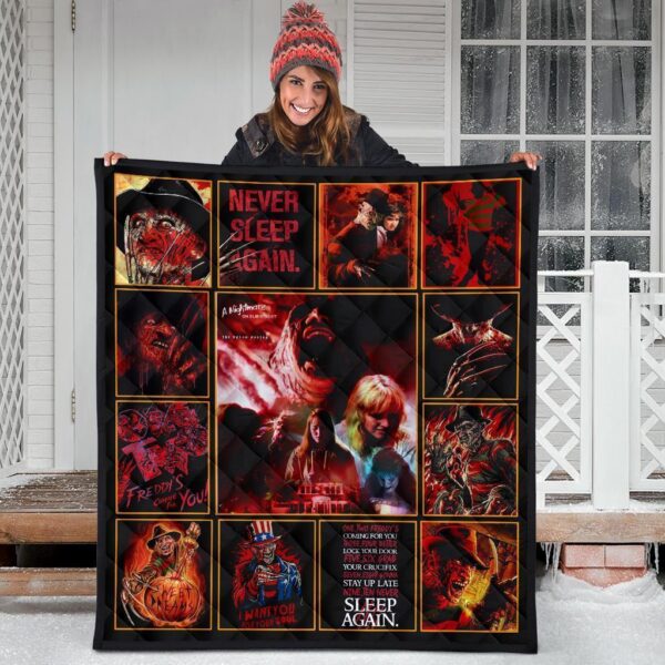 never sleep again nightmare quilt blanket funny gift idea ahff6