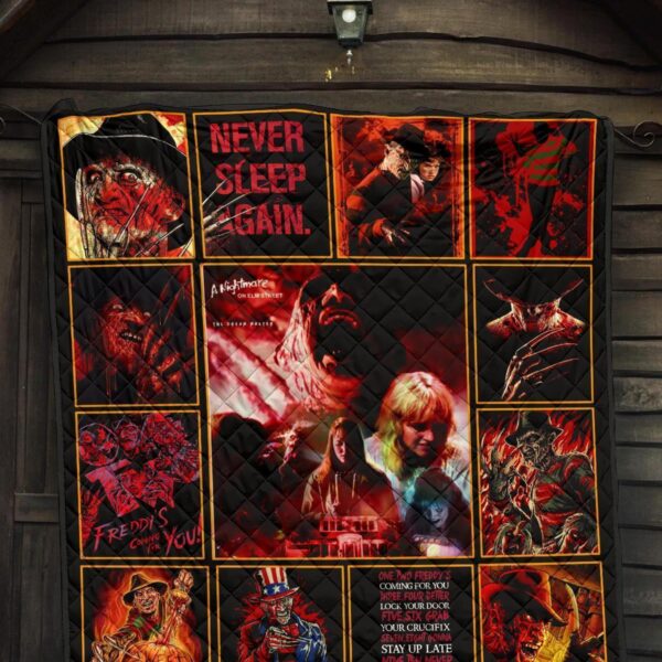 never sleep again nightmare quilt blanket funny gift idea fadld