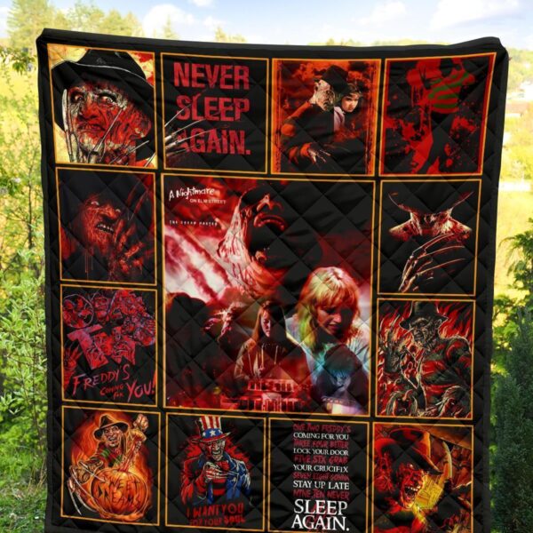 never sleep again nightmare quilt blanket funny gift idea qckgt