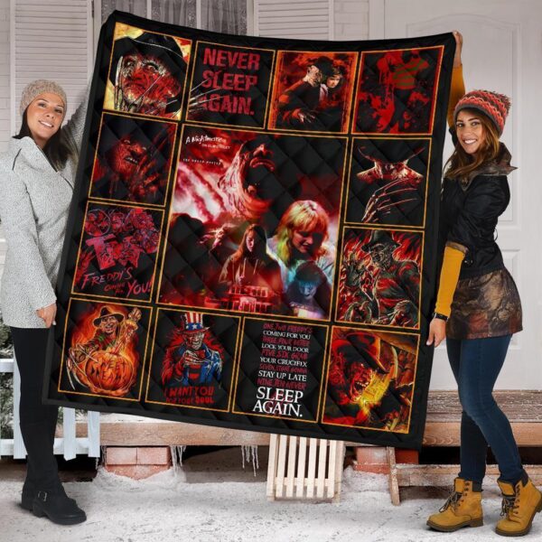 never sleep again nightmare quilt blanket funny gift idea vsfhq