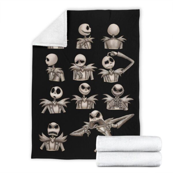 nightmare before christmas blanket jack skellington premium fleece blanket ctt0o