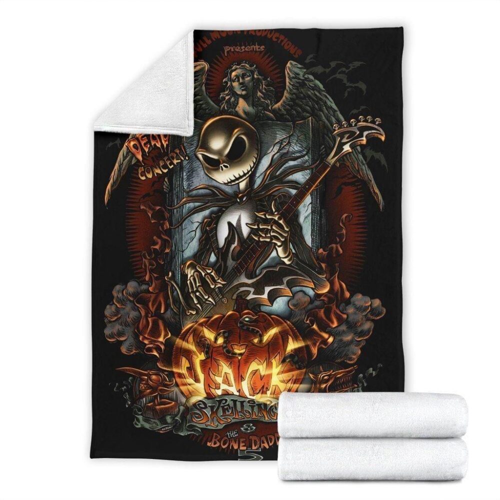 Nightmare Before Christmas Blanket | Jack Skellington Premium Fleece Blanket