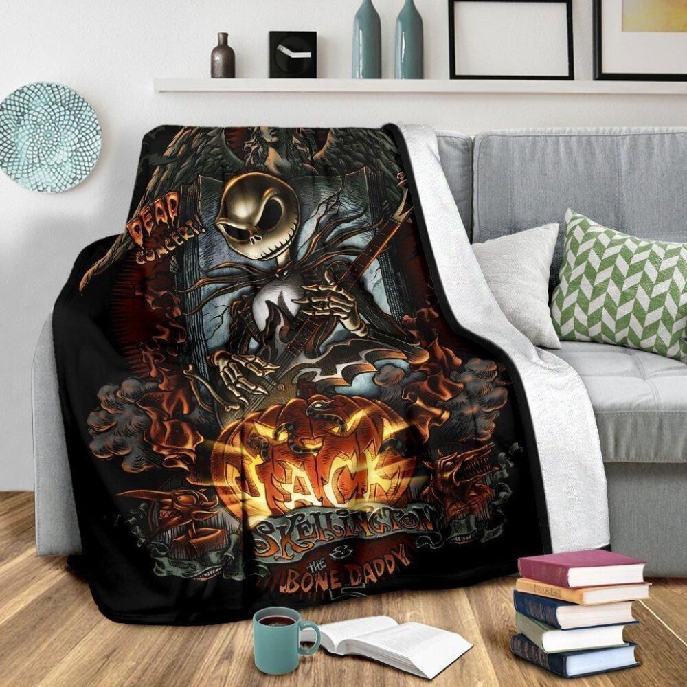 Nightmare Before Christmas Blanket | Jack Skellington Premium Fleece Blanket