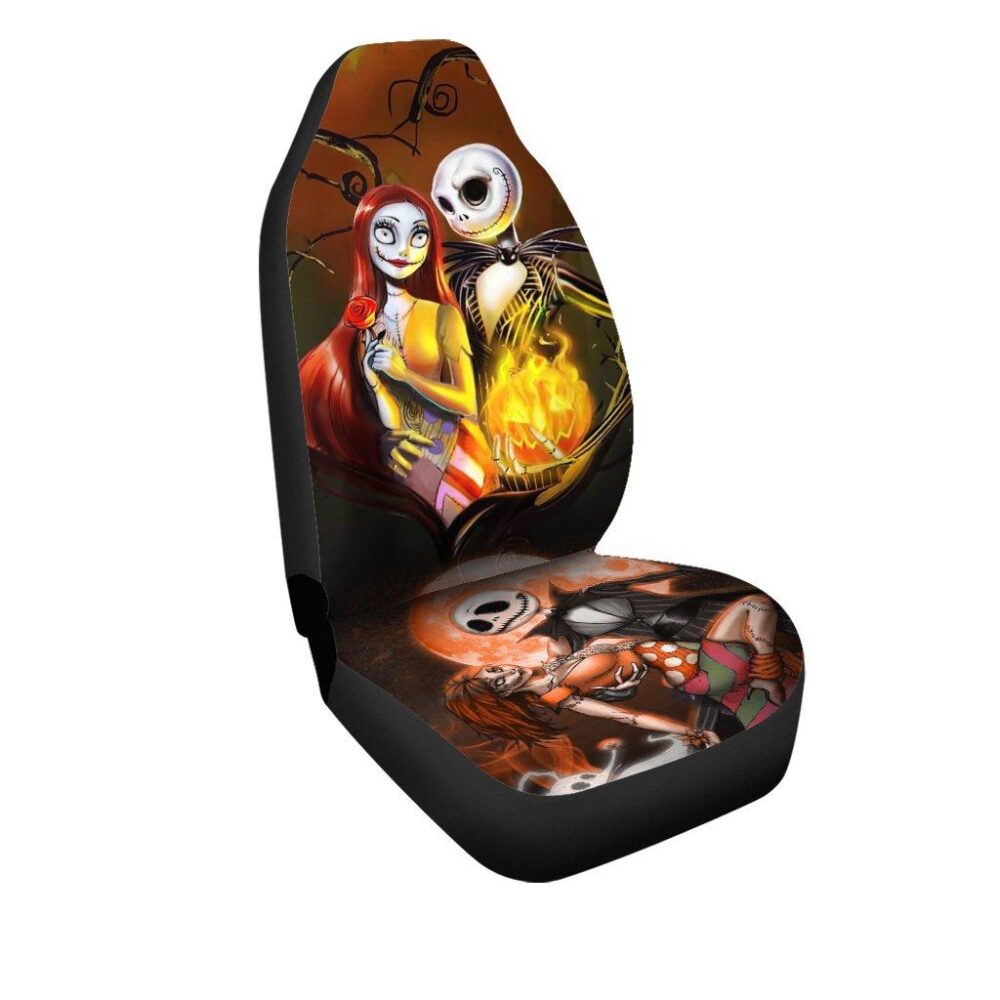 Nightmare Before Christmas Car Seat Covers | Jack And Sally Seat Covers NBCCS014