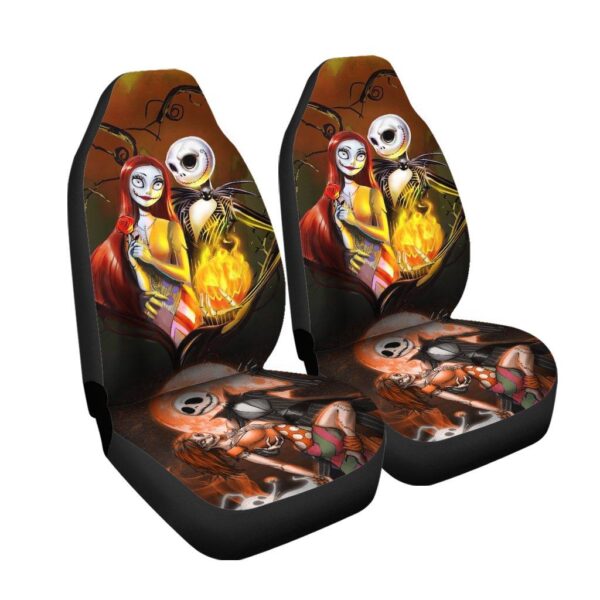 nightmare before christmas car seat covers jack and sally seat covers nbccs014 fbmev