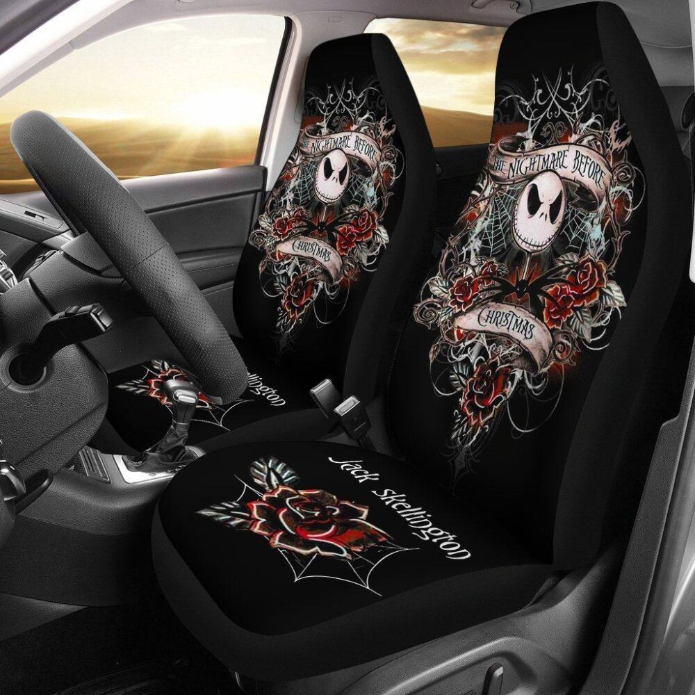 Nightmare Before Christmas Car Seat Covers | Jack Skellington Seat Covers NBCCS043