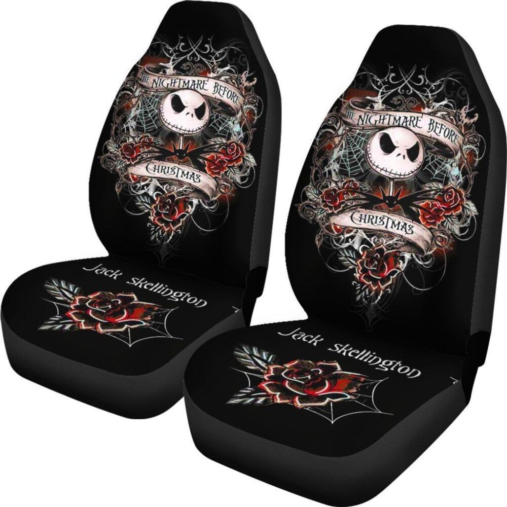 Nightmare Before Christmas Car Seat Covers | Jack Skellington Seat Covers NBCCS043