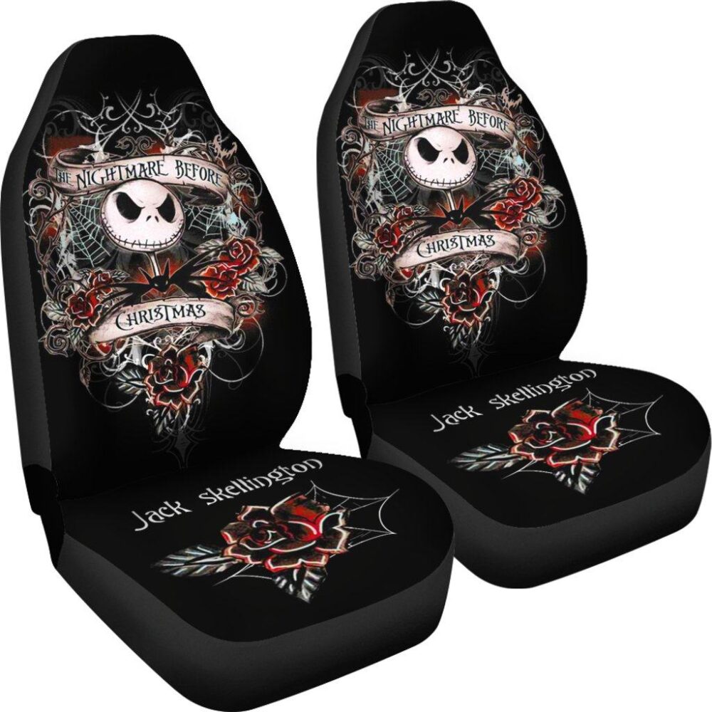 Nightmare Before Christmas Car Seat Covers | Jack Skellington Seat Covers NBCCS043