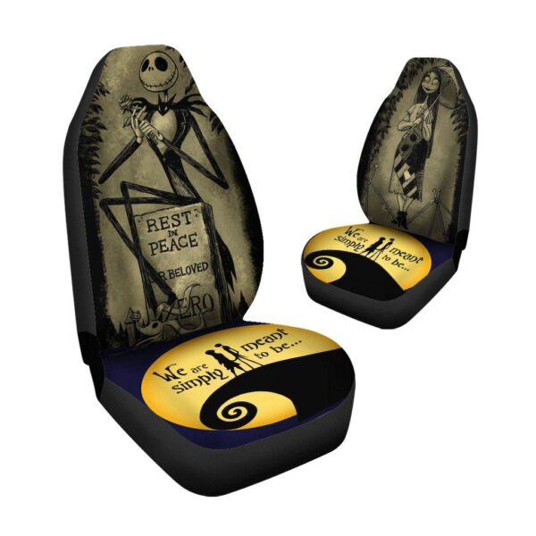 nightmare before christmas car seat covers we are simply mean to be jack and sally nbccs002 nzz0i