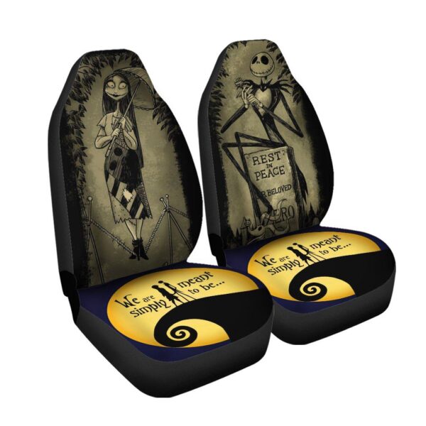 nightmare before christmas car seat covers we are simply mean to be jack and sally nbccs002 s9okh