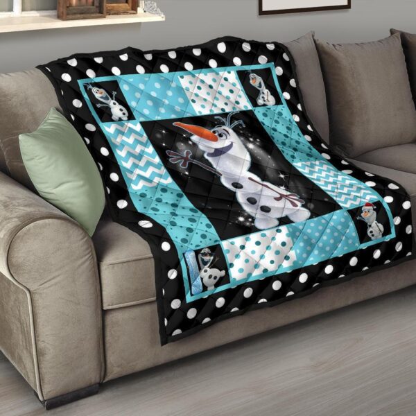 olaf quilt blanket cute gift idea for cartoon fan raj6r