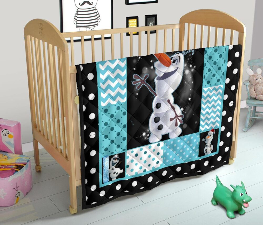 Olaf Quilt Blanket Cute Gift Idea For Cartoon Fan