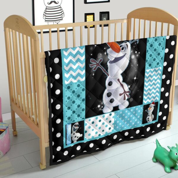 olaf quilt blanket cute gift idea for cartoon fan u7f8v