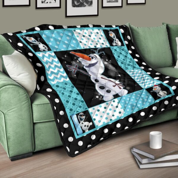 olaf quilt blanket cute gift idea for cartoon fan udhre