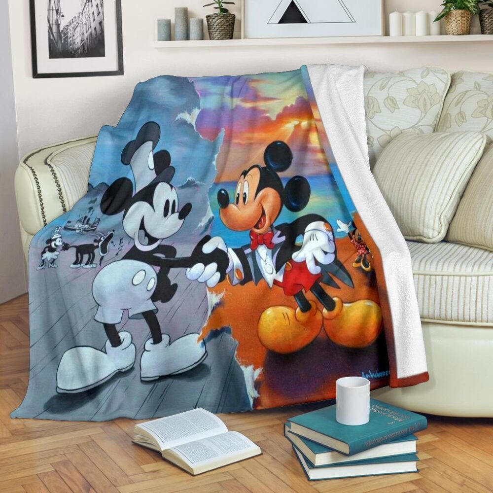 Original & Current Mickey Mouse Fleece Blanket For Bedding Decor FB009