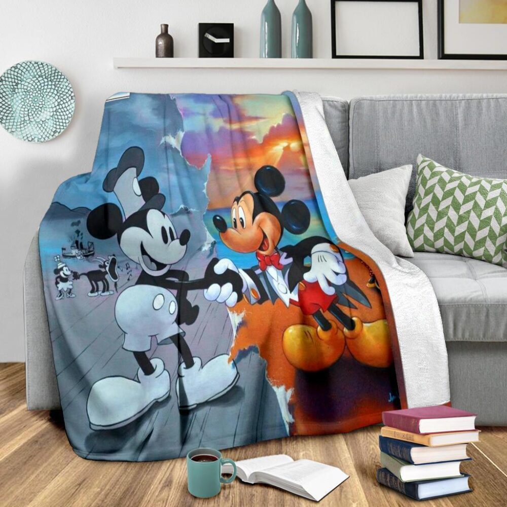 Original & Current Mickey Mouse Fleece Blanket For Bedding Decor FB009