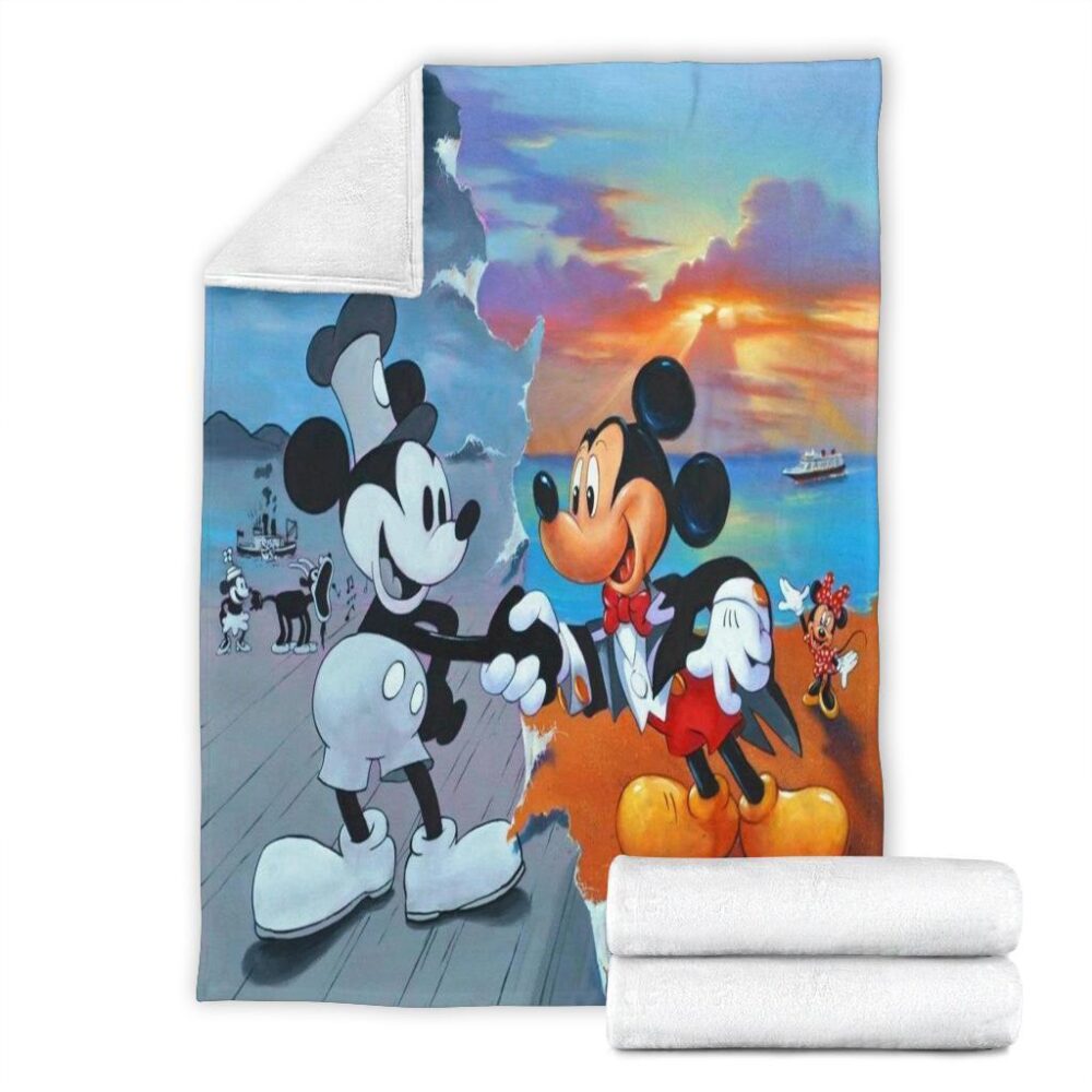 Original & Current Mickey Mouse Fleece Blanket For Bedding Decor FB009