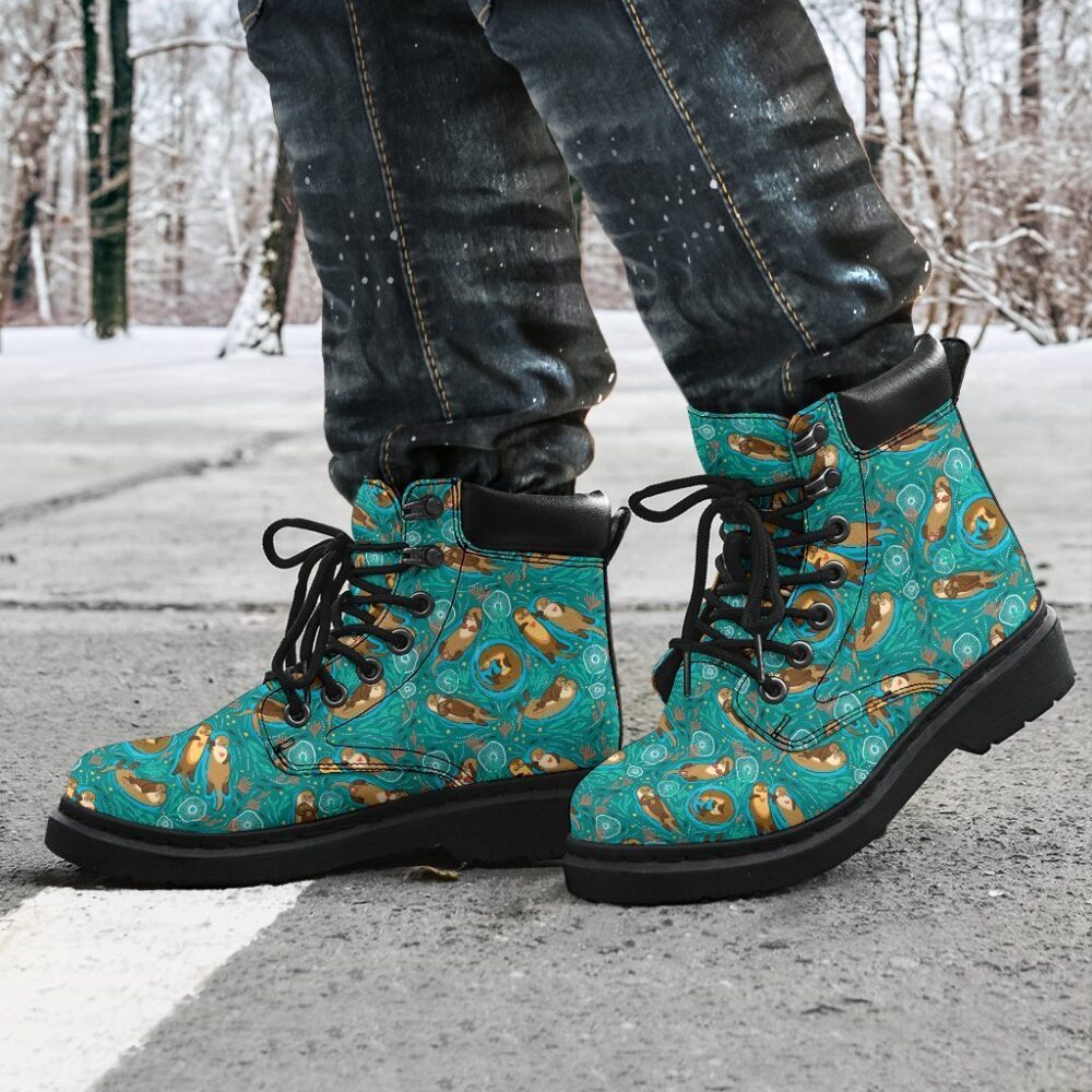 Otter Boots Animal Custom Shoes Funny For Otter Lover