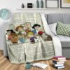 peanuts charlie browns snoopy fleece blanket aggzz