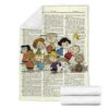 peanuts charlie browns snoopy fleece blanket waqvy