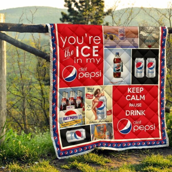 pepsi diet quilt blanket funny gift for soft drink lover qgloe