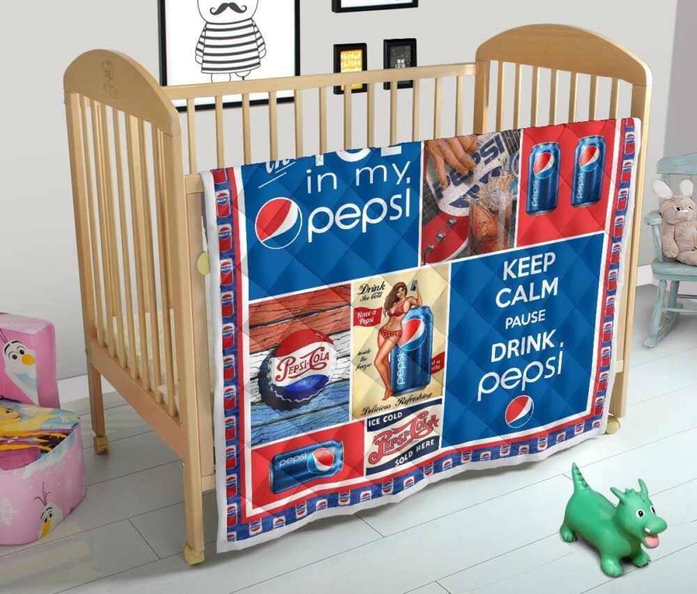 Pepsi Quilt Blanket Funny Gift For Soft Drink Lover