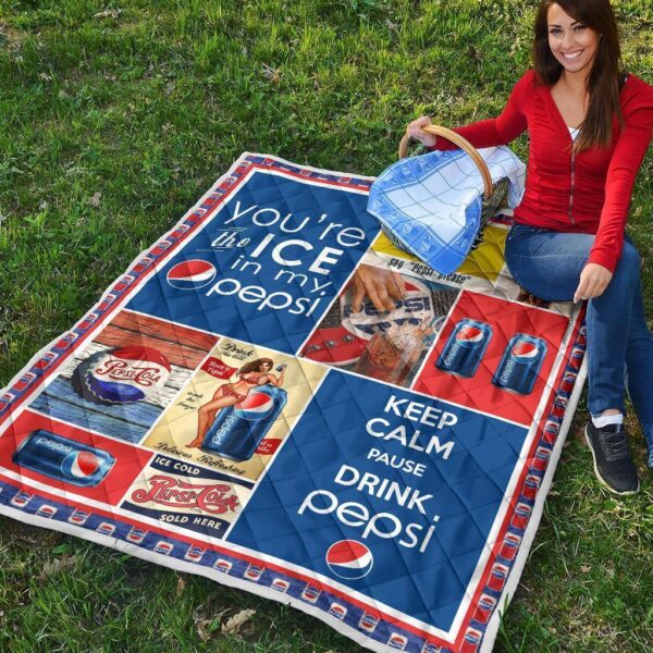 pepsi quilt blanket funny gift for soft drink lover klka0