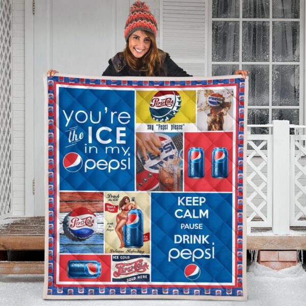 pepsi quilt blanket funny gift for soft drink lover ks5xl