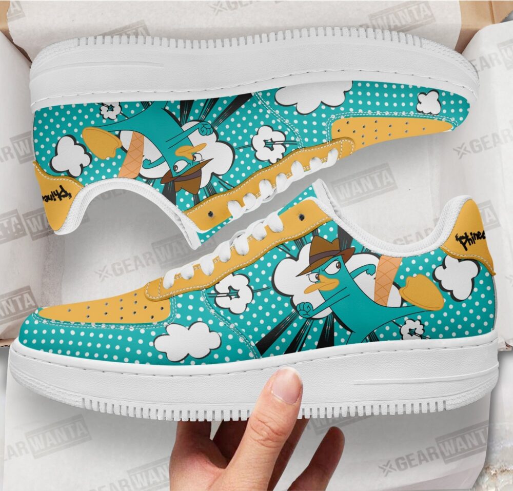 Perry Sneakers Custom Phineas and Ferb Shoes